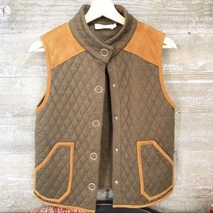 Tory Burch Quilted Vest Small